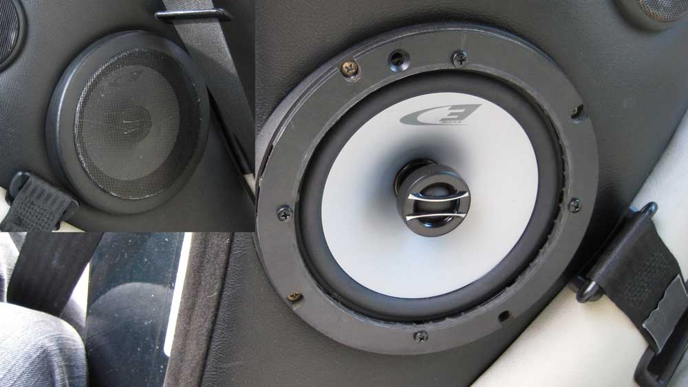 Porsche 928 radio upgrade - rear speaker locations