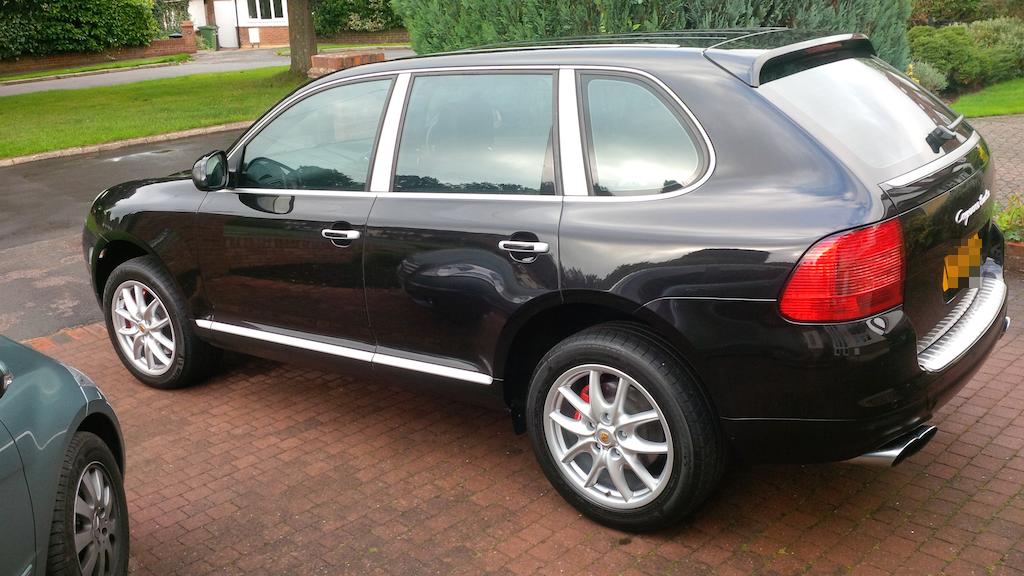 Porsche Cayenne Turbo with black interior
