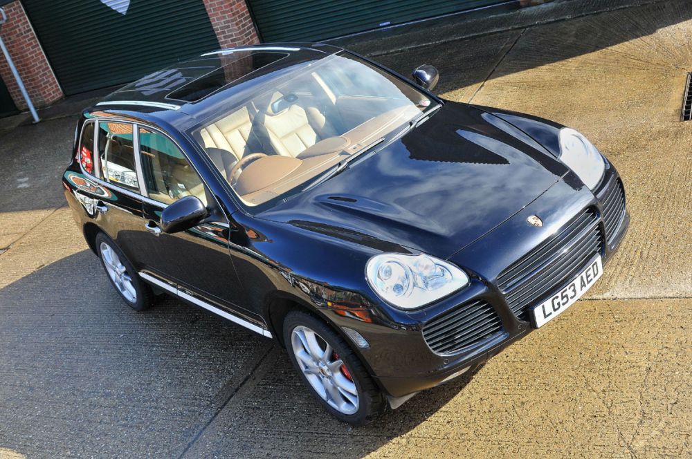 Porsche Cayenne Turbo with savannah beige interior